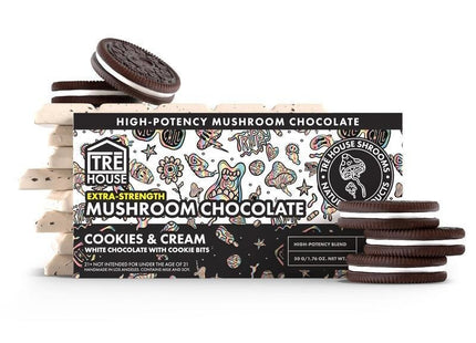 *New* TRE House Extra Strength Mushroom Chocolate Bar 15ct/10pk -