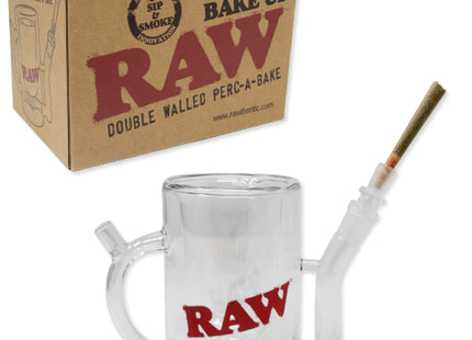 RAW DOUBLE WALLED PERC-A-BAKE GLASS MUG 1COUNT
