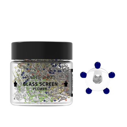 WHITE RHINO GLASS SCREEN FLOWERS- 400CT