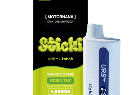 URB STICKI SMART AIO ROSIN THC 4G DISPOSABLE  6 PK