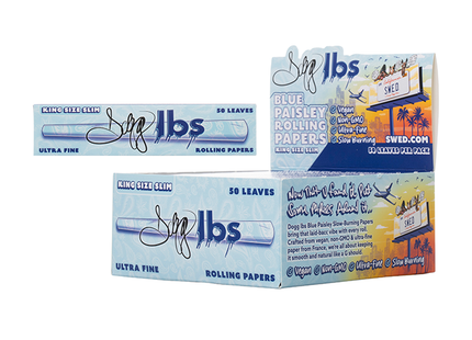 DOGG LBS KING SIZE BLUE PAISLEY ROLLING PAPER 50PACK
