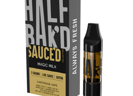 HALF BAK'D LIVE RESIN THC-P 2G CARTRIDGES 5 PACK