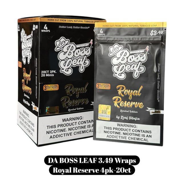 BOSS LEAF 20CT-3PK ROYAL RESERV