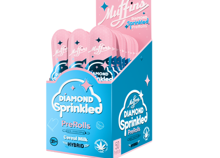MUFFINS DIAMOND SPRINKLED 1.25G EACH 50 COUNT