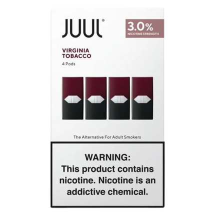 JUUL PODS VIRGINIA TB 3% -4 PK