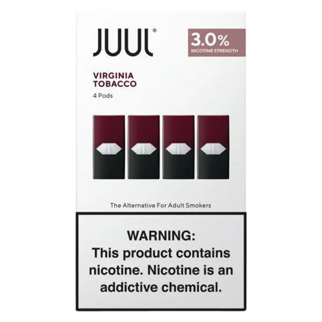 JUUL PODS VIRGINIA TB 3% -4 PK