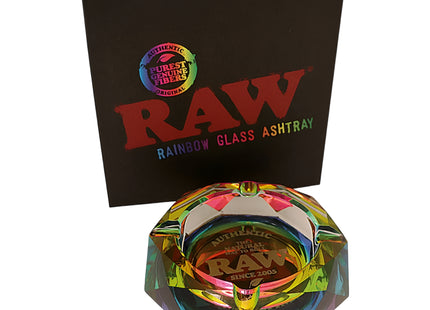 RAW RAINBOW GLASS ASHTRAY 1COUNT