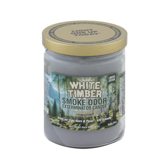 SMOKE CANDLE|WHITE TIMBER 13 OZ