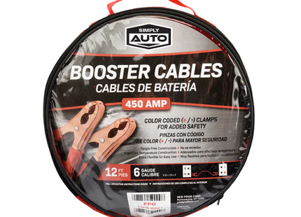 BOOSTER CABLES 300AMP 12FT 1CT