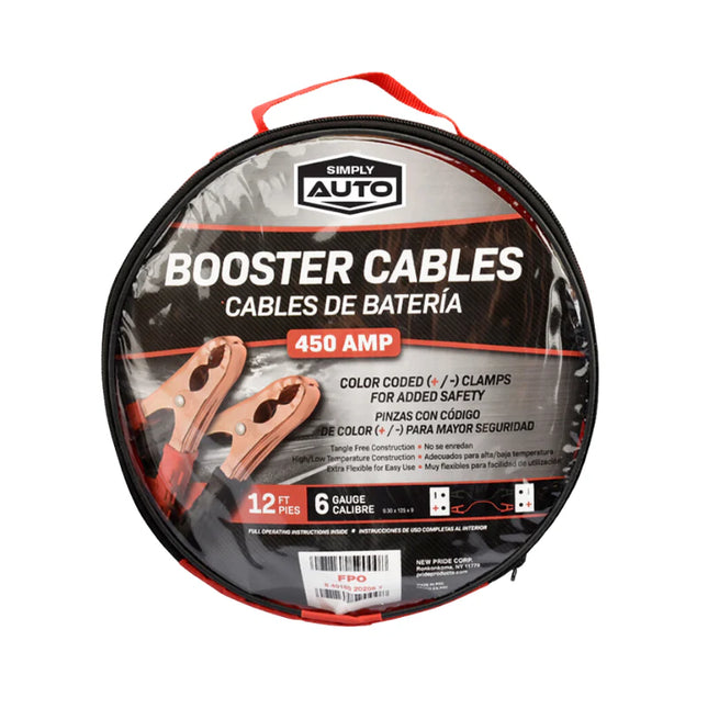 BOOSTER CABLES 300AMP 12FT 1CT