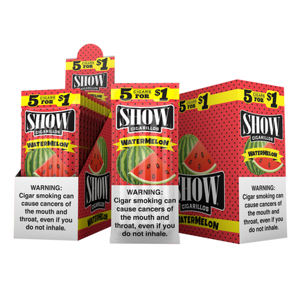 SHOW CIGARS 5 FOR 1.00$ WATERMELON 15PACK