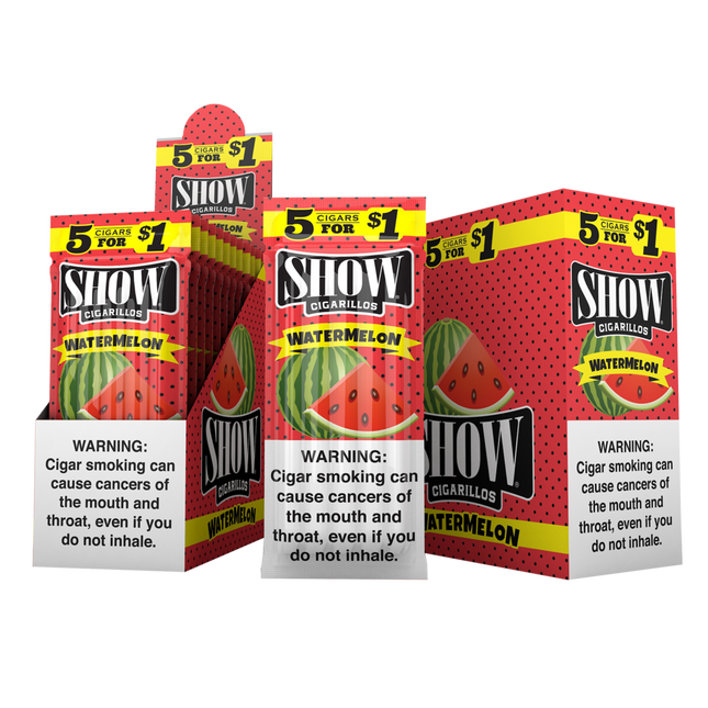SHOW CIGARS 5 FOR 1.00$ WATERMELON 15PACK