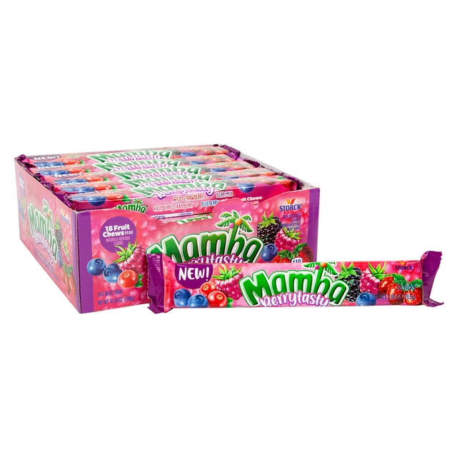 MAMBA 3.72oZ KING SIZE CANDY BERRY TASTY 24PACKS