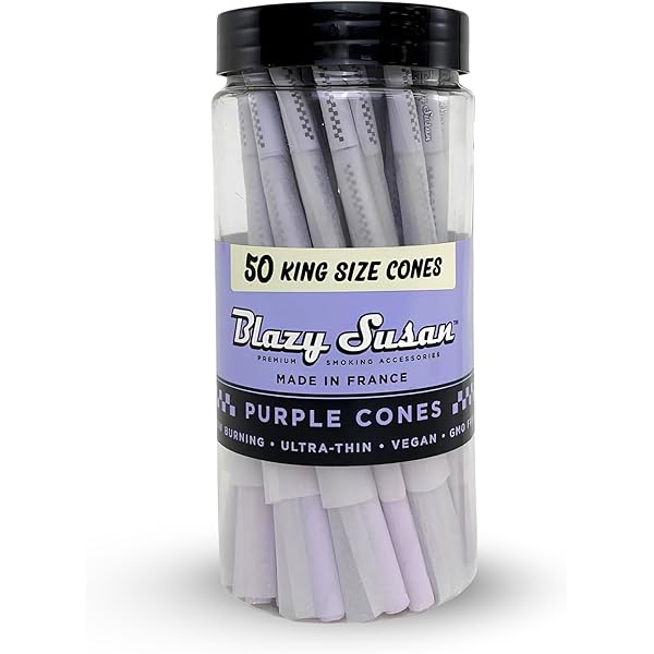BLAZY PRPLE QUEN SIZE CONE 50CT