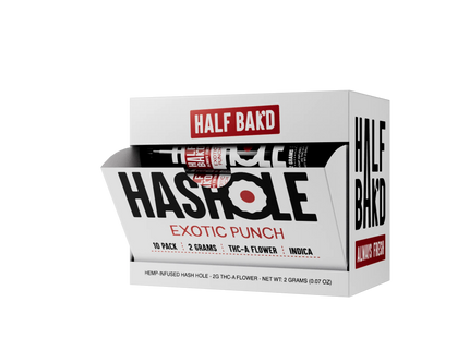 HALF BAK'D THC-A 2G HASH HOLES 10 PACK