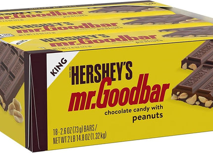 HERSHEY'S MR.GOODBAR 2.6oZ CHOCOLATE CANDY WITH PEANUTS BAR KING SIZE 18COUNT