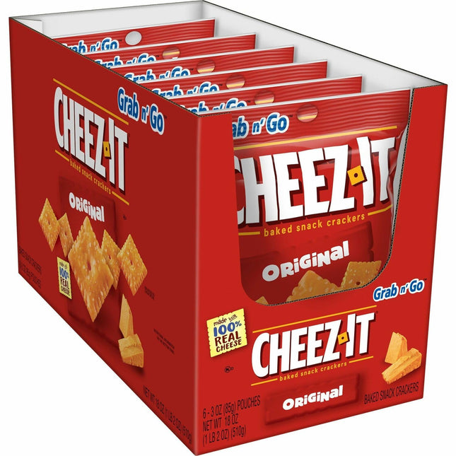 CHEEZ-IT 3oZ CARCKERS ORIGINAL 6PACK