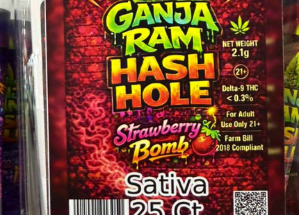GANJA RAM 2.1G HASH HOLE PRE-ROLL 25 COUNT
