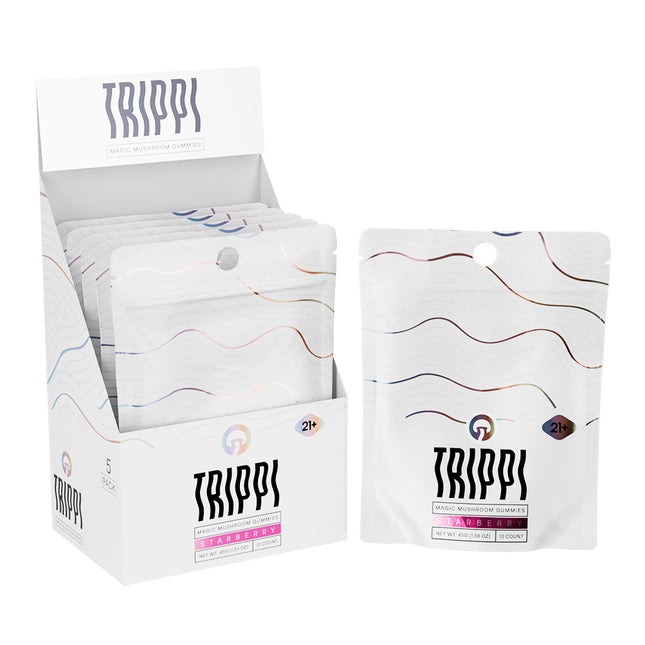 TRIPPI MAGIC MUSHROOM 5PK GUMMIES STRAWBERRY 10COUNT
