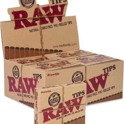 RAW TIPS PRE-ROLLED 20 CT