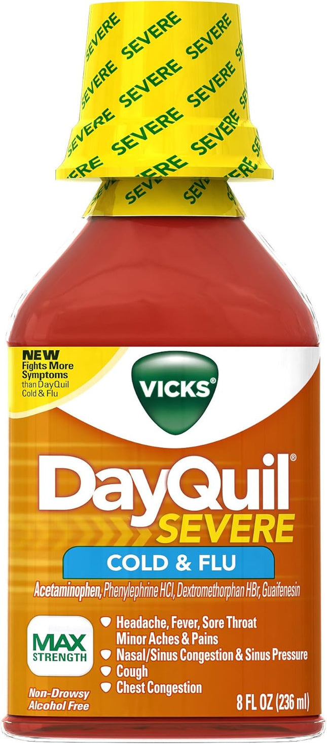 DAYQUIL COLD & FLU SYRUP 8OZ
