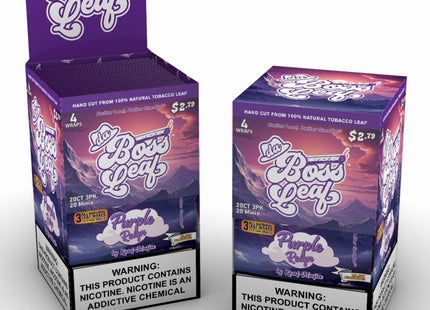 BOSS LEAF 20CT-3PK PURPLE REIGN