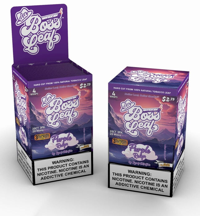 BOSS LEAF 20CT-3PK PURPLE REIGN