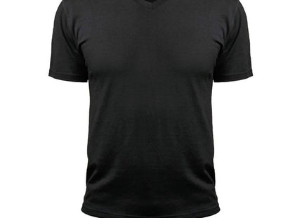 T SHIRT BLACK V NECK 6 PACK