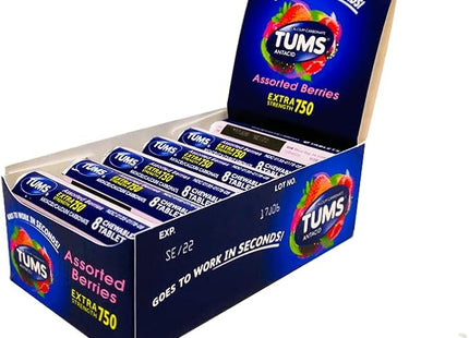 TUMS EXTRA ASTRD BERRIES-12ROLL
