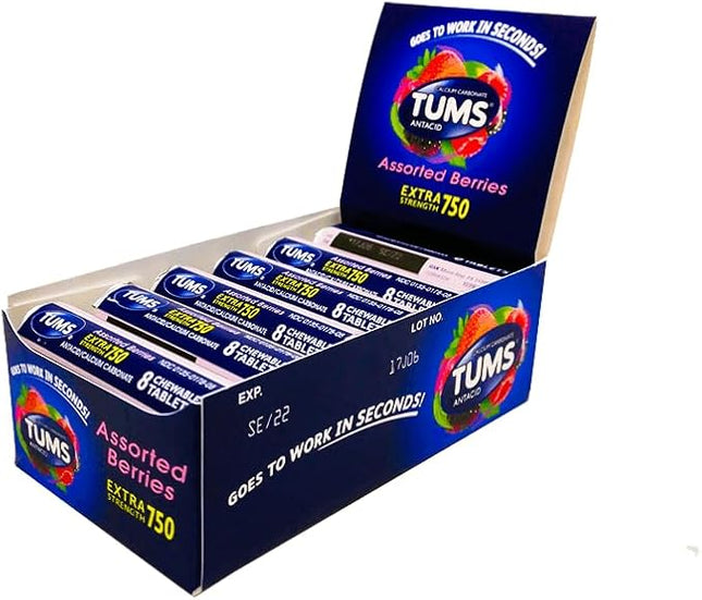 TUMS EXTRA ASTRD BERRIES-12ROLL