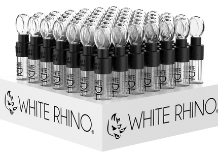 WHITE RHINO GLASS BLUNT - 49 CT