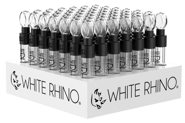 WHITE RHINO GLASS BLUNT - 49 CT