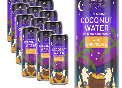 HARNEY COCONUT WATER WITH CHOCOLATE 12COUNT