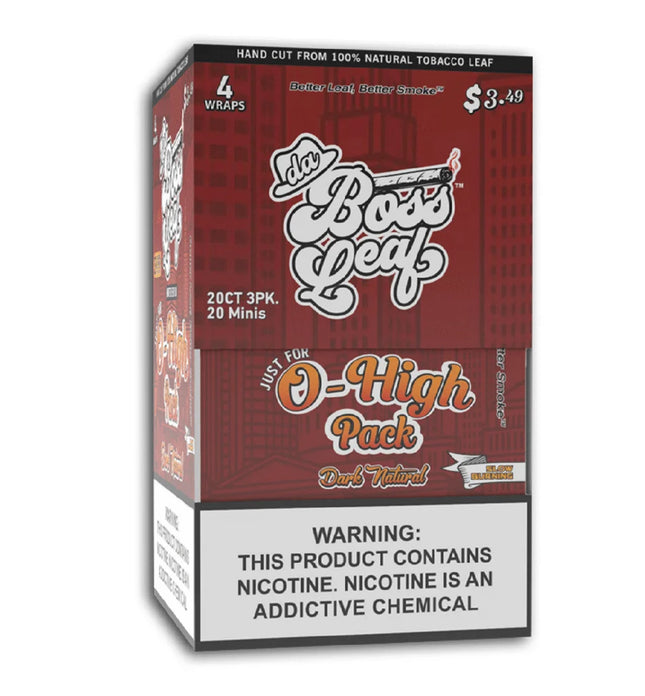 BOSS LEAF 20CT-3PK O- HIGH PACK