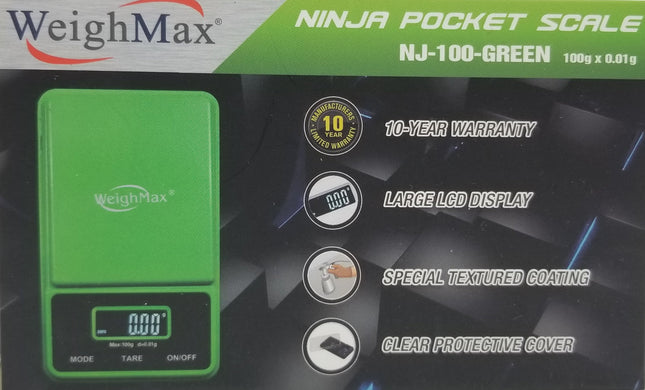 WEIGHMAX NJ-100-GREEN 1CT