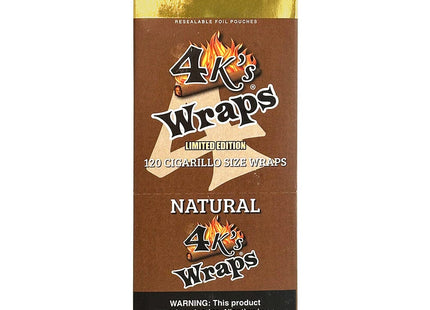 4K'S WRAPS 4/$1.29 PRE-PRICED 30PACKS