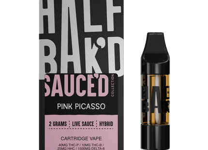 HALF BAK'D LIVE RESIN THC-P 2G CARTRIDGES 5 PACK