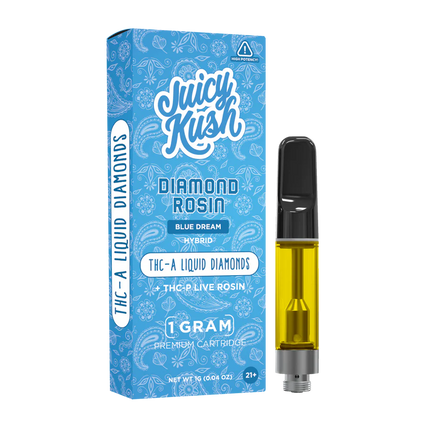 JUICY KUSH DIAMOND ROSIN 1G CARTRIDGE BLUE DREAM(H) 5PACK