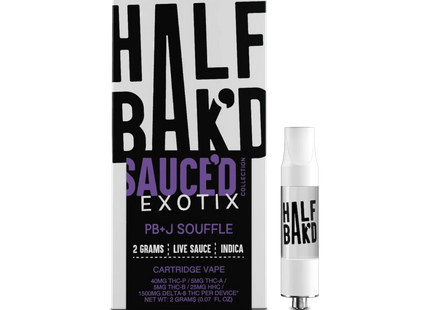 HALF BAK'D EXOTIC SAUC'D 2G CARTRIDGE 5PACK