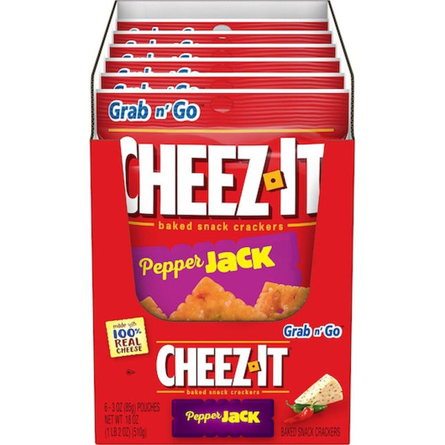 CHEEZ-IT 3oZ CARCKERS PEPPER JACK 6PACK