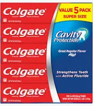 COLGATE TOOTH PASTE 226G CAVITY PROTECTION 5PACK