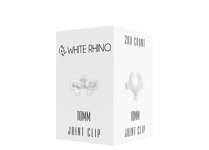 WHITE RHINO 10MM CLIP ADAPTER WHITE-200CT