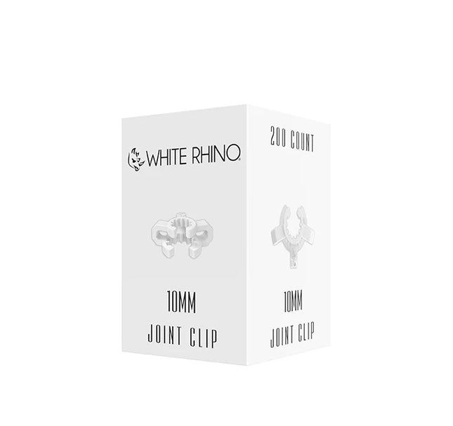 WHITE RHINO 10MM CLIP ADAPTER WHITE-200CT