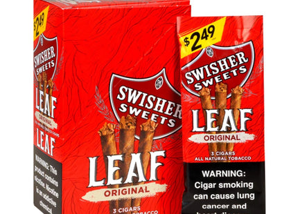 SWISHER LEAF CIGARS 3 FOR $2.49 ORIGINAL 10PACKS