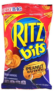 RITZ BITS 3oZ CRACKER SANDWICHES PEANUT BUTTER 1COUNT