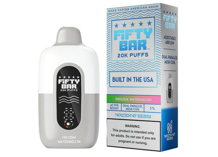 FIFTY BAR V2 NIXODINE + CBD 20K PUFFS DISPOSABLE 5PACK