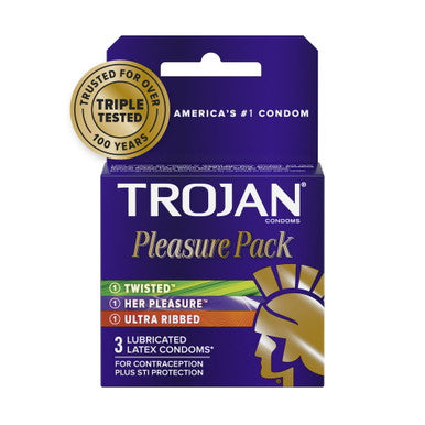 TROJAN PLEASURE PACK 6 - 3 PK