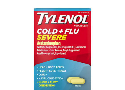 TYLENOL COLD+ FLU SEVERE 25 CT