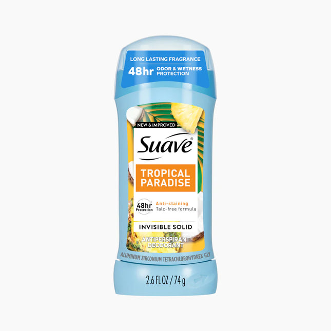 SUAVE DEO STICK 1.2oZ TROPICAL PARADISE 6PACK