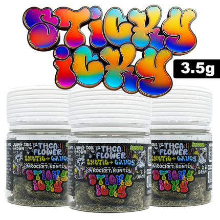 STICKY ICKY 3.5G FLOWER PLATINUM LEMON GUSHERS
